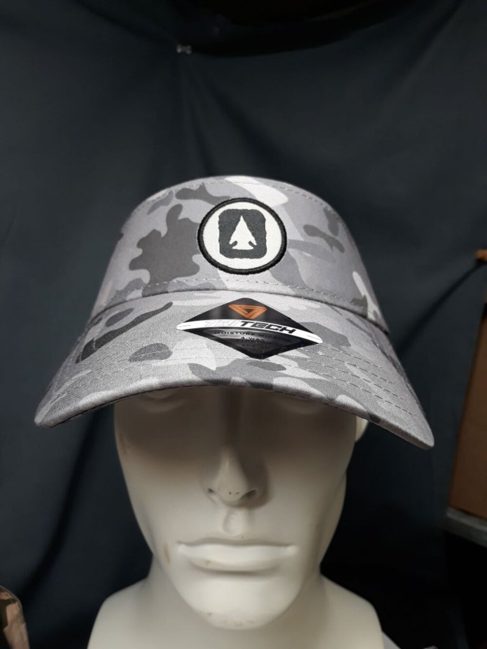 Pukka Visor One Size Fits Dark Grey Camouflage NEW WITH TAGS!